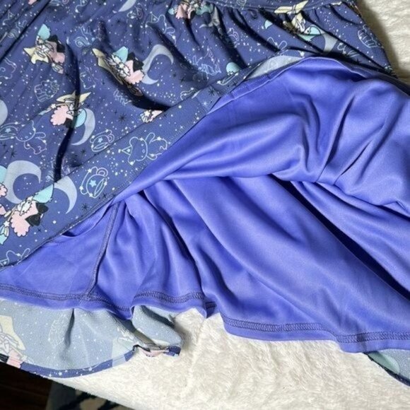 Little Twin Stars Sanrio Celestial Night Suspender Skirt Overall Dress Plus Sz 5 - Picture 7 of 16